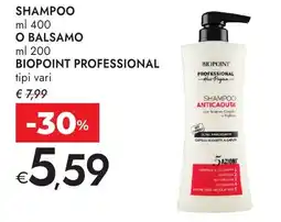Bennet Shampoo o balsamo BIOPOINT PROFESSIONAL offerta