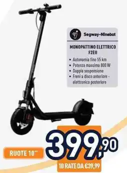 Unieuro Segway-ninebot monopattino elettrico F2EI offerta