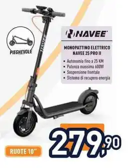 Unieuro Monopattino elettrico navee 25 pro II offerta