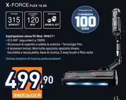 Unieuro Rowenta x-force flex 16.60 offerta