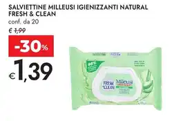 Bennet Salviettine milleusi igienizzanti natural FRESH & CLEAN offerta