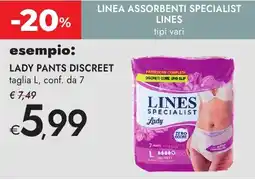 Bennet Linea assorbenti specialist LINES offerta