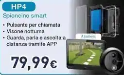 Unieuro EZVIZ HP4 Spioncino smart offerta