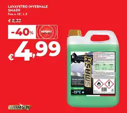 Bennet Lavavetro invernale SMASH offerta