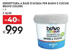 Bennet Idropittura a base d'acqua per bagni e cucine BRAVO COLORS offerta