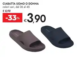 Bennet Ciabatta uomo o donna offerta