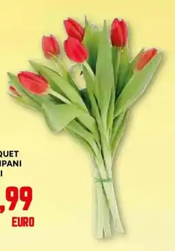 Pam Bouquet 7 tulipani rossi offerta