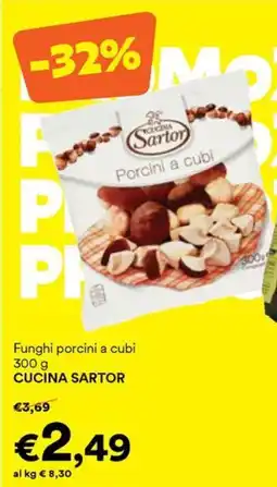 Unes Funghi porcini a cubi CUCINA SARTOR offerta