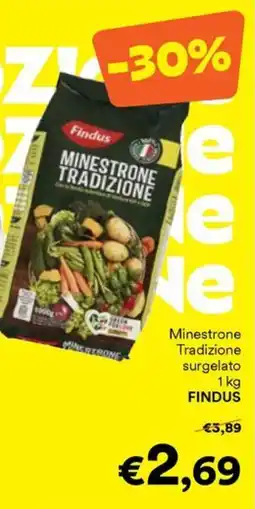 Unes Minestrone Tradizione surgelato FINDUS offerta
