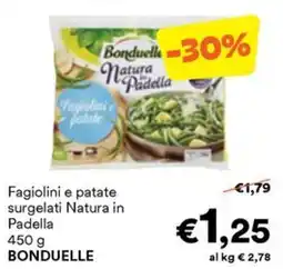 Unes Fagiolini e patate surgelati Natura in Padella BONDUELLE offerta