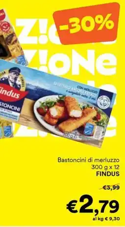 Unes Bastoncini di merluzzo FINDUS offerta
