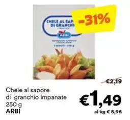 Unes Chele al sapore dil granchio Impanate ARBI offerta