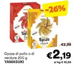 Unes Gyoza di pollo o di verdure YAMASUKI offerta