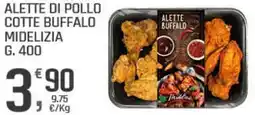 Supermercati Dok Alette di pollo cotte buffalo MIDELIZIA offerta