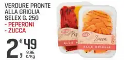 Supermercati Dok Verdure pronte alla griglia selex, peperoncini, zucca offerta