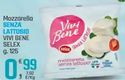 Supermercati Dok Mozzarella senza lattosio vivi bene SELEX offerta