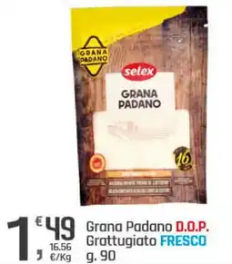Supermercati Dok Selex grana padano d.o.p. grattugiato fresco offerta