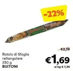 Unes Rotolo di Sfoglia rettangolare BUITONI offerta