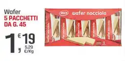 Supermercati Dok Selex wafer 5 pacchetti offerta