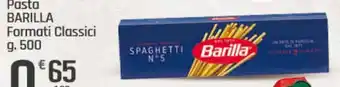 Supermercati Dok Pasta barilla formati classici offerta