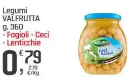 Supermercati Dok Legumi valfrutta, fagioli, ceci, lenticchie offerta