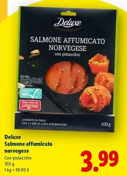 Lidl Deluxe Salmone affumicato norvegese offerta