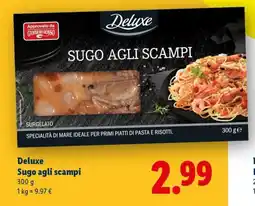 Lidl Deluxe Sugo agli scampi offerta