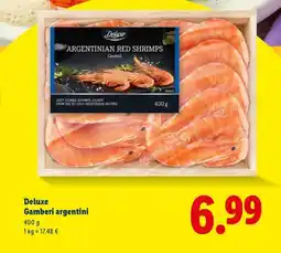 Lidl Deluxe Gamberi argentini offerta