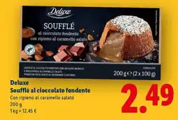 Lidl Deluxe Soufflè al cioccolato fondente offerta