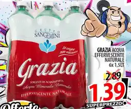 Il Genio Supermercato Grazia acqua effervescente naturale offerta