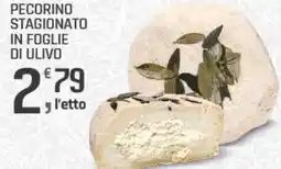 Supermercati Dok Pecorino stagionato in foglie di ulivo offerta