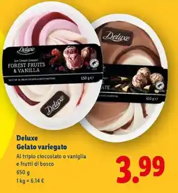 Lidl Deluxe Gelato variegato offerta