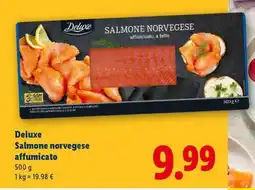 Lidl Deluxe Salmone norvegese affumicato offerta