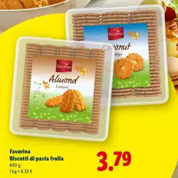 Lidl Favorina Biscotti di pasta frolla offerta