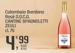 Supermercati Dok Colombaio Bombino Rosè D.O.C.G. CANTINE SPAGNOLETTI ZEULI offerta
