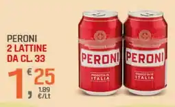 Supermercati Dok Peroni 2 lattine offerta