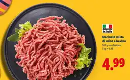Lidl Macinato misto di suino e bovino offerta