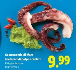 Lidl Gastronomia di Mare Tentacoli di polpo scottati offerta