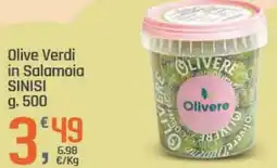 Supermercati Dok Olive Verdi in Salamoia SINISI offerta