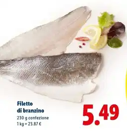Lidl Filetto di branzino offerta