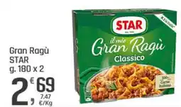 Supermercati Dok Gran Ragù STAR offerta