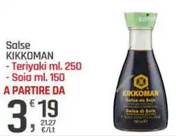 Supermercati Dok Salse kikkoman, teriyaki, soia offerta