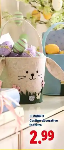 Lidl LIVARNO Cestino decorativo in feltro offerta