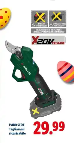 Lidl PARKSIDE Tagliarami ricaricabile offerta