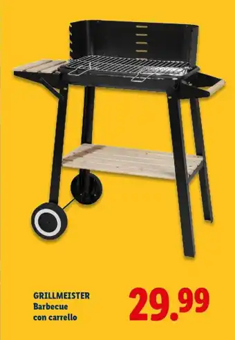 GRILLMEISTER Barbecue con carrello