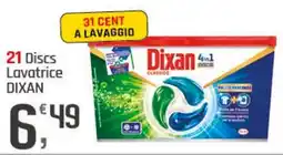 Supermercati Dok 21 Discs Lavatrice DIXAN offerta