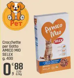 Supermercati Dok Crocchette per Gatto AMICO MIO SELEX offerta