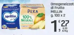 Supermercati Dok Omogeneizzati di Frutta MELLIN offerta