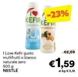 Unes I Love Kefir gusto multifrutti o bianco naturale zero NESTLÉ offerta