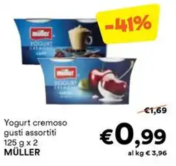 Unes Yogurt cremoso MÜLLER offerta